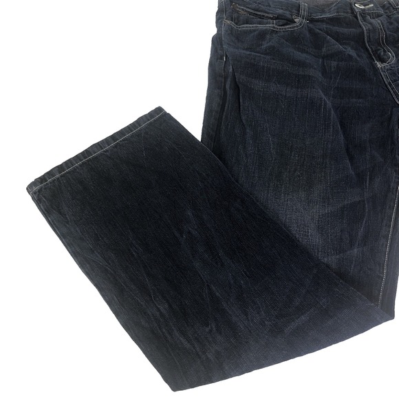 Ecko Unltd Men's Rhino Jeans 40x32 Straight Fit Blue Denim Embroidered Y2K 90s - Picture 8 of 15